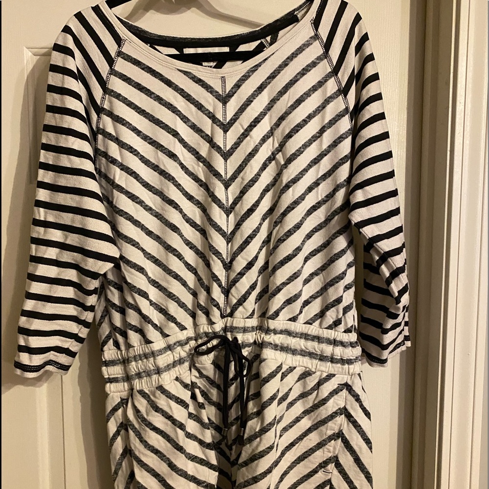 Loft Sz L tunic/mini dress w drawstring waist
